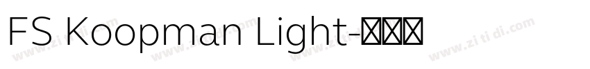 FS Koopman Light字体转换